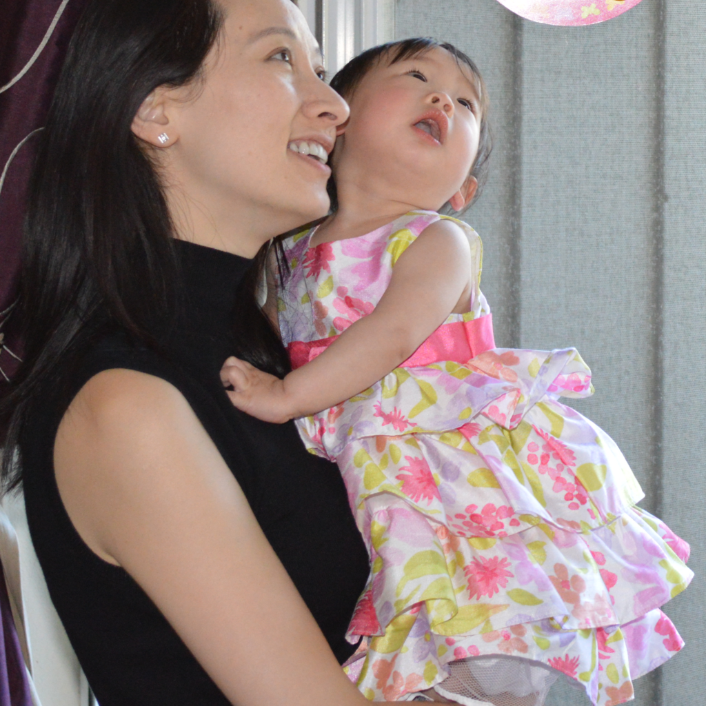 Pamela Li and young daughter